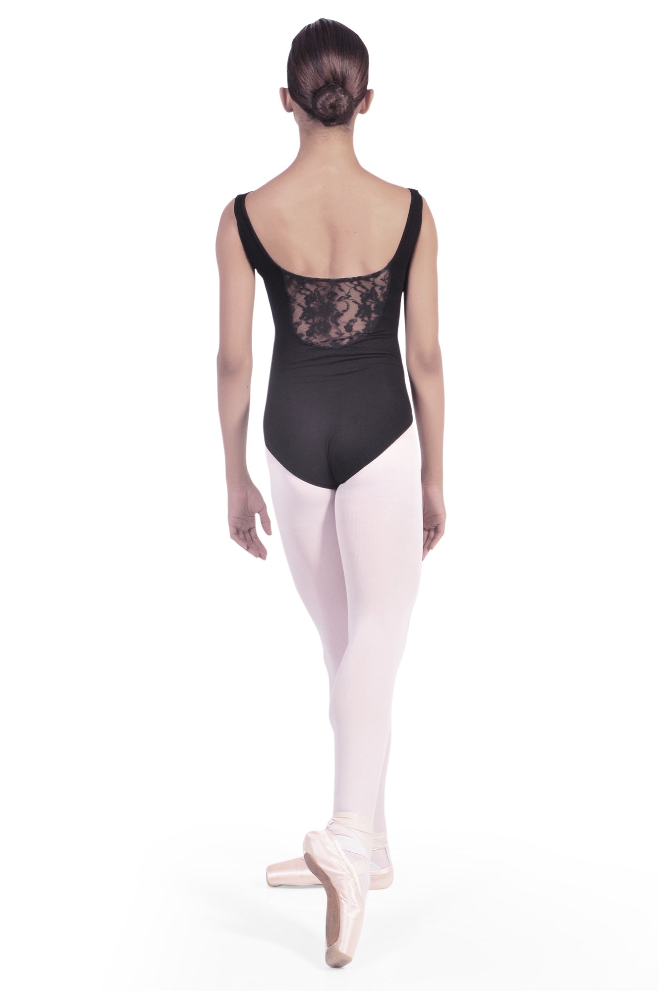 Maillot danza con insertos de encaje TERESA B1002